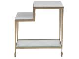 Sashay Gold Rectangular End Table