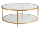 Claret Round Cocktail Table