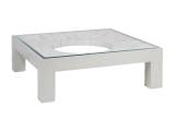 Elation White Square Cocktail Table