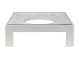 Elation White Square Cocktail Table