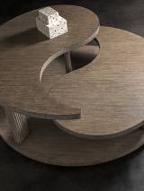 Yin Yang Round Cocktail Table