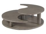 Yin Yang Round Cocktail Table