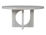Misty Gray Apostrophe Round Dining Table