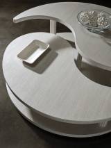 Misty Gray Yin Yang  Cocktail Table