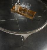 Porto Champagne Round Cocktail Table