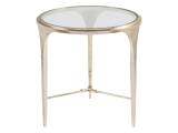 Porto Champagne Round End Table