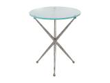 Marcus Silver Round End Table