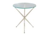 Marcus Champagne Round End Table