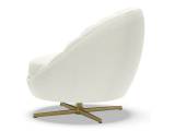 Lucille Swivel Chair - Brass Base