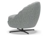 Lucille Swivel Chair - Charcoal Base