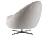Lucille Swivel Chair - Polished Chrome Base