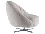 Lucille Swivel Chair - Polished Chrome Base