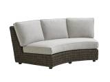 Curved Sectional Armless Sofa