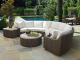 Curved Sectional Armless Sofa