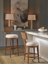 Calavera Custom Woven Swivel Counter Stool