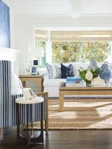Harbor Raffia Lamp Table