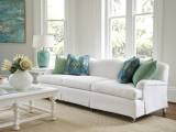 Athos Sofa W/ Pewter Casters