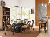 South Sea Dining Table With 84 X 48 Inch Glass Top