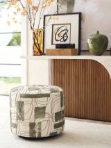 Three Arch Swivel Ottoman