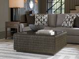 Seawatch Woven Cocktail Table Tempered Glass Top