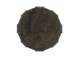 Everett Round Travertine End Table