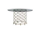 Bollinger Round Dining Table With 72 Inch Glass Top