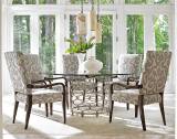 Bollinger Round Dining Table With 72 Inch Glass Top