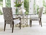Bollinger Round Dining Table With 72 Inch Glass Top