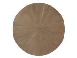 Rendezvous Round Metal Dining Table With Wooden Top