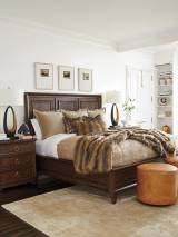 Waverly Leather Swivel Ottoman