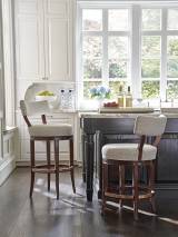 Giles Upholstered Swivel Counter Stool