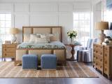 Crystal Cove Upholstered Panel Bed 6/6 King