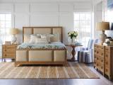 Crystal Cove Upholstered Panel Bed 6/6 King