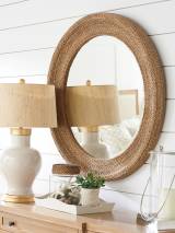 La Jolla Woven Round Mirror