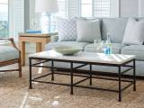 Breakwater Metal And Stone Cocktail Table