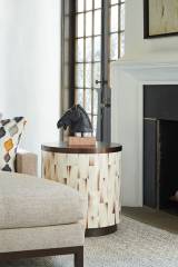 Crescent Commode End Table