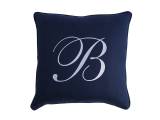 Barclay Butera Monogram 20 Throw Pillow - Navy
