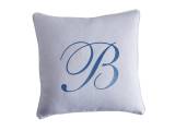 Barclay Butera Monogram 20 Throw Pillow - White