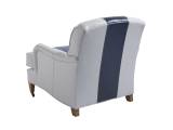 Sydney Leather Chair With Brass Casters