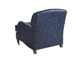 Sydney Leather Chair With Brass Casters