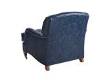 Sydney Leather Chair With Pewter Casters