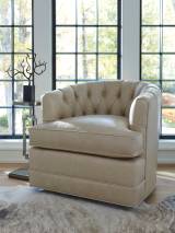 Cliffhaven Leather Swivel Chair