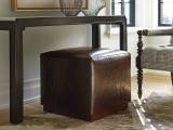 Colby Leather Ottoman