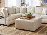 Clayton Leather Cocktail Ottoman
