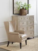 Newton Leather Wing Chair