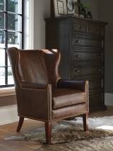 Avery Leather Wing Chair