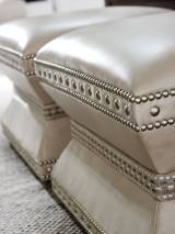 Wheatley Leather Ottoman