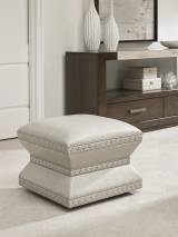 Wheatley Leather Ottoman