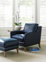 Coconut Grove Leather Ottoman