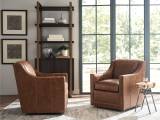 Barrier Leather Swivel Chair